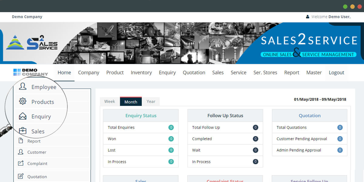 Sales2service-dashboard Sales2service-dashboard